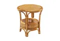 Kobolo Beistelltisch Tisch Ablagetisch NIMES aus Rattan (mit Ablagekorb, 1-St., 1 Tisch)