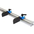 SCHMIDT systemprofile Längenanschlag C 2m Aluminium-Profil Säge-Anschlag Rechts-Links Maßband 2x Ablängklappe