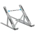 Tec-Expert Laptop-Ständer Faltbarer Metall Notebook Laptop Tablet Buch Halter, 7 Positionen, (1-tlg., Computer Ständer Halterung Stativ universal einsetzbar) grau 18 cm