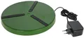 Kerbl Hobbyfarming Heizplatte für Geflügeltränken, 15W, Ø 25cm, 24V mit Steckernetzteil, rutschfeste Platte, Anti-Rutsch-Streifen, idealer Frostschutz im Winterstall