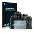 6x Schutzfolie für Nikon D3100 Display Schutz Folie