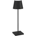 Zafferano Akku Tischleuchte Poldina Pro 380 mm Black