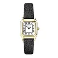 Sekonda Monica Damen 20 mm Quarzuhr in Weiß mit Analoganzeige und Lederband, Schwarz , Armband