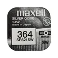 kQ Maxell 1er Blister Batterie Silver Oxide Knopfzelle 364 SR621SW 1.55V