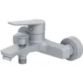 AM.PM Einhebel-Wannenarmatur / Brausearmatur,  Wasserhahn Bad, Wannenbatterie FTA10033 Hit Aufputz Weiß