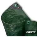 NOOR Schutzplane SUPER, Abdeckplane für einen zuverlässigen Schutz grün 200 cm x 300 cm