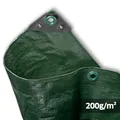Abdeckplane SUPER - 200g/m² - 2x3 m - Grün - Allzweckplane für Schutz vor Witterung - Ideal geeignet für Gartenbereich - UV-stabilisiert, beidseitig beschichtet, wasserfest und abwaschbar