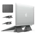 Ringke Folding Stand 2 [Gray] Faltbar und Tragbar Schwerlos Laptop Ständer Belüftet Cooling für MacBook Notebook Computer iPad Tablet