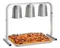 Infrarot Wärmebrücke GN 2/1 mit 3 Wärmelampen Speisenwärmer Pommeswärmer Buffet