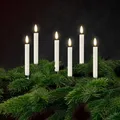 Deluxe Weihnachtsbaumkerzen 6-er Set, weiß, RF-J-0001