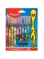 Maped - Filzstifte, Fasermaler COLOR'PEPS MONSTER mit mittlerer Spitze - x12 Stifte