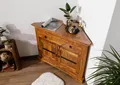 MASSIVMOEBEL24 Eckkommode Akazie 107x54x80 honig lackiert OXFORD #0505