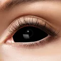 Zoelibat Eyecatcher Sclera 6 Monats-Kontaktlinsen Black Eye Karneval Halloween
