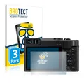 BROTECT Entspiegelungs Schutzglas für Panasonic Lumix DC-TZ91 (3 Stück) Schutzfolie Panzer Folie Glas Matt [Extrem Kratzfest 9H, Anti-Reflex]
