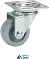 Dörner + Helmer Möbel-Lenkrolle Ø36mm Kunststoffrad, Stahlblech verzinkt #830724