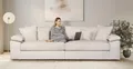 Home affaire Big-Sofa Soft&Cosy XXL, B: 303 cm - OTTO. Verlässliche Qualität., Mega-Sofa, Cord oder Chenille-Struktur, mit Federkern & 4 Zierkissen