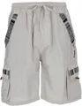 GURU SHOP Ethno Yogashorts im Goastyle - Hellgrau, Herren, Size:S