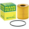 MANN Ölfilter HU711/51X für CITROEN BERLINGO, FORD FOCUS, OPEL ASTRA, TOYOTA