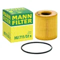 Ölfilter MANN-FILTER HU 711/51 x für Citroën Peugeot Fiat Ford Land Rover Mini