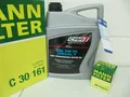 MANN Ölfilter, Luftfilter und 5Ltr. CAR 5W30 Motoröl Ford Mondeo IV