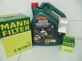 MANN Ölfilter, Luftfilter und 5Ltr. CASTROL 5W30 Motoröl Ford C-MaxII