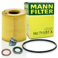 MANN-FILTER ÖLFILTER + ÖLABLASSSCHRAUBE CITROËN FIAT FORD HU711/51X