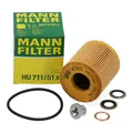 MANN HU711/51x Ölfilter + Schraube für CITROEN FIAT FORD LAND ROVER PEUGEOT