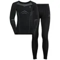 Odlo Thermounterwäsche Herren Fundamentals Performance Warm I Langarm Thermoshirt und Thermohose I Warme Skiunterwäsche