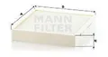 CU 26 010 MANN-FILTER Filter, Luft Cicjout für Audi, Mercedes-Benz, Seat, Skoda,