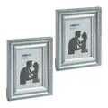 relaxdays Bilderrahmen-Set Bilderrahmen 13x18 cm 2er Set, silber