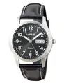 Lorus Herren-Uhr Quarz Edelstahl mit Lederband RXN79DX9