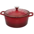 ELO Gusseisen Topf rund 26 cm rot