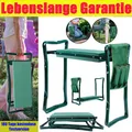 2in1 Kniebank für Gartenarbeit Sitzbank Kniekissen Pflanzhocker Gepolstert 150kg