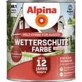 Alpina Wetterschutzfarbe deckend Außen Holzschutzfarbe seidenmatt schwedenrot 4L