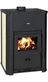Wasserführender Kaminofen Holz Verbrennung Prity WD W24D  18,2+6,1kw BimSchv2