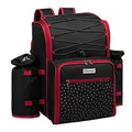 anndora Picknickrucksack 4 Personen schwarz weiß gepunktet + 29-TLG. Zubehör