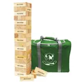 Tumble Tower Spiel Holzklötze Stapelholz Spiel inklusive Tragetasche hoch, 54...