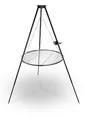 Berdsen Schwenkgrill Dreibein 80 cm Grillrost Feuerstelle Rostfrei Höhenverstellbar Stahl Pulverbeschichtet Schwarz