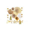 amscan Partydeko-Set gold Hochzeit, 1 St.