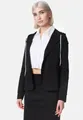 Rayshyne Kurzblazer PM-21 (Sportliches Sakko Business Hoodie Blazer mit Kapuze) mit Reverskragen & Zugband