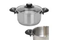 Koopman Kochtopf Edelstahl 2700 ml Universal Topf Ø 20 cm Glasdeckel 2 Griffe Küche, Edelstahl (1-tlg), 2700ml, Kasserolle, Suppentopf, Edelstahl, Glasdeckel