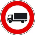 Verbot für Lastkraftwagen über 3,5t, Verkehrsschild StVO, Nr. 253, 42 cm StVO - Nr. 253