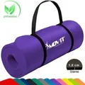 MOVIT Gymnastikmatte Pilates, Gymnastik, Yoga, Matte - hautfreundlich und , Yogamatte für Zuhause oder Unterwegs - 183x60x1,0 cm, Lila - Lila