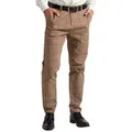 BlauerHafen Chinohose Herren Formaler Check Hose Slim-Fit Vintage Office Business Full Pants All sizes available 30''-38'' schwarz 34