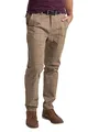 BlauerHafen Herren Formale Hose Karo-Muster Slim-fit Wrinkle-Resistant Flat-Front Retro Vintage Tailored Fit Smart Office Business Suit Chino Pant (Khaki, 34W / 30L)