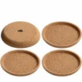 Leonardo Korkuntersetzer GOCCE 4er Set Untersetzer Getränkeuntersetzer Kork 9 cm