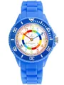 Kids Lernuhr Kinderuhr Jungen Mädchen Blau SilikonArmband Mehrfarbig KinderUh...