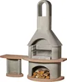 Buschbeck Gartenkamin Carmen inkl Tisch BBQ Kohlegrill Holzgrill Grillkamin