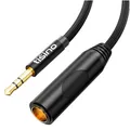 Klinke Adapter 3,5mm auf 6,35mm Klinkenstecker Stereo Kabel Verstärker Gitarre