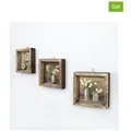 Wallity 3er-Set: Gerahmte Kunstdrucke - (L)15 x (B)15 cm